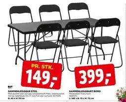 jem & fix SAMMENLEGGBAR STOL tilbud