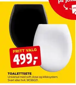 jem & fix TOALETTSETE tilbud