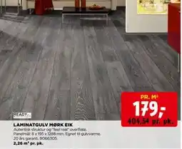 jem & fix LAMINATGULV MØRK EIK tilbud