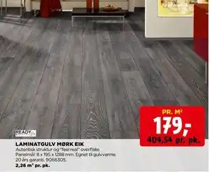 jem & fix LAMINATGULV MØRK EIK tilbud