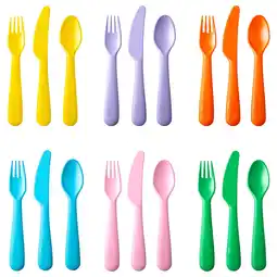 IKEA Kalas Bestikksett, 18 deler, flere farger/sesongutgave tilbud
