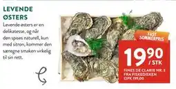 Jacobs LEVENDE ØSTERS tilbud