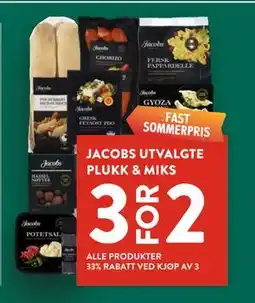 Jacobs JACOBS UTVALGTE PLUKK & MIKS tilbud