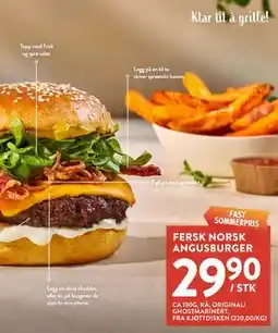 Jacobs FERSK NORSK ANGUSBURGER tilbud