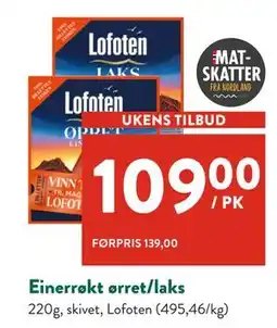 Jacobs Einerrøkt ørret/laks tilbud