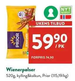Jacobs Wienerpølser tilbud