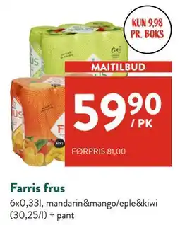 Jacobs Farris frus tilbud