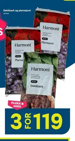 Maxbo Dekkbark og plantejord tilbud