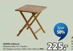 JYSK UBJERG sidebord tilbud
