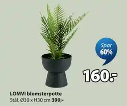 JYSK LOMVI blomsterpotte tilbud