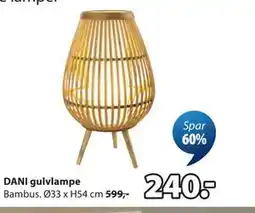 JYSK DANI gulvlampe tilbud