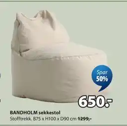 JYSK BANDHOLM sekkestol tilbud