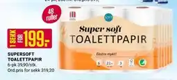 Europris SUPERSOFT TOALETTPAPIR tilbud