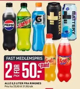 Europris ALLE 0,5 LITER FRA RINGNES, Medlemspris tilbud