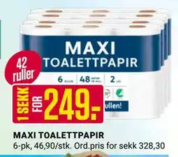 Europris MAXI TOALETTPAPIR tilbud