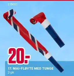 Europris 17. MAI-FLØYTE MED TUNGE tilbud
