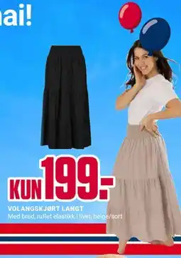 Europris VOLANGSKJØRT LANGT tilbud