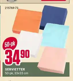 Europris SERVIETTER tilbud