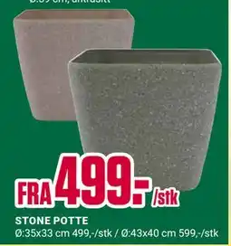 Europris STONE POTTE tilbud