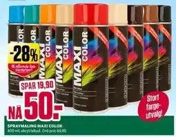 Europris SPRAYMALING MAXI COLOR tilbud