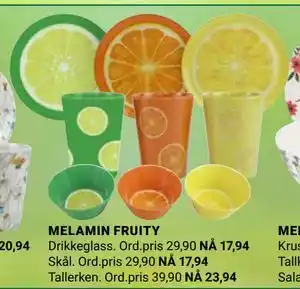Europris MELAMIN FRUITY tilbud