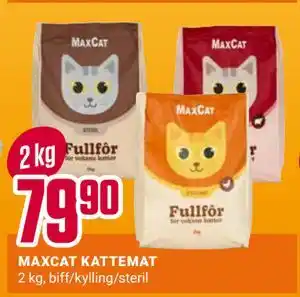 Europris MAXCAT KATTEMAT tilbud