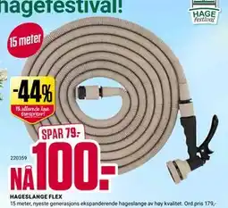Europris HAGESLANGE FLEX tilbud