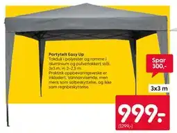 Rusta Partytelt Easy Up tilbud