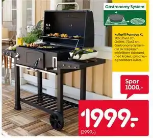 Rusta Kullgrill Pampas XL tilbud