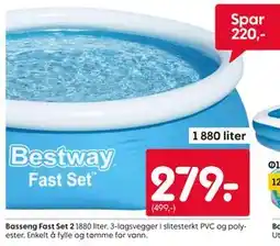 Rusta Basseng Fast Set 2 tilbud