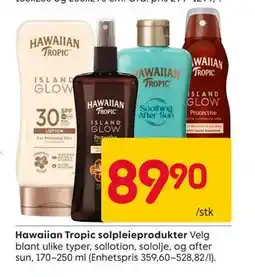Rusta Hawaiian Tropic solpleieprodukter tilbud