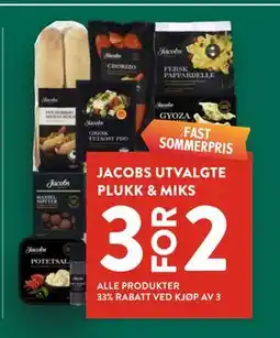 Jacobs JACOBS UTVALGTE PLUKK & MIKS tilbud