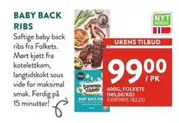 Jacobs BABY BACK RIBS tilbud