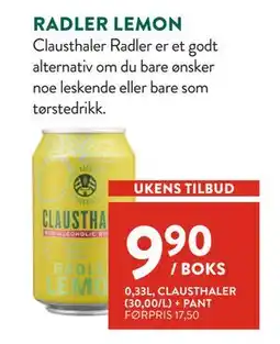 Jacobs RADLER LEMON tilbud