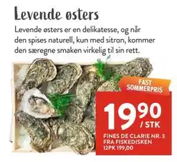 Jacobs Levende østers tilbud