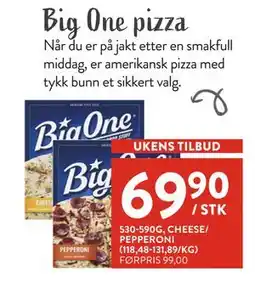 Jacobs Big One pizza tilbud