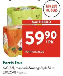 Jacobs Farris frus tilbud