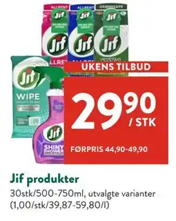 Jacobs Jif produkter tilbud