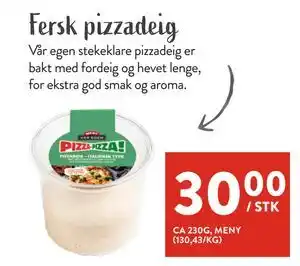Jacobs Fersk pizzadeig tilbud
