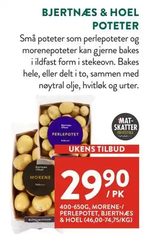 Jacobs BJERTNÆS & HOEL POTETER tilbud