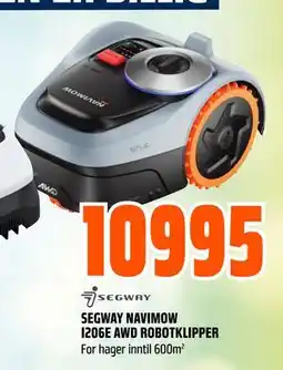 Obs Bygg SEGWAY NAVIMOW I206E AWD ROBOTKLIPPER tilbud