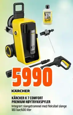 Obs Bygg KÄRCHER K 7 COMFORT PREMIUM HØYTRYKKSPYLER tilbud