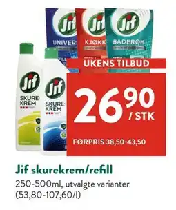 Jacobs Jif skurekrem/refill tilbud