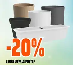 Obs Bygg STORT UTVALG POTTER tilbud
