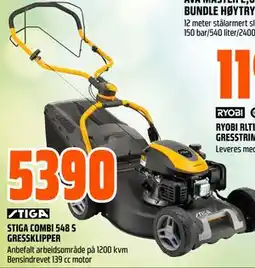 Obs Bygg STIGA COMBI 548 S GRESSKLIPPER tilbud