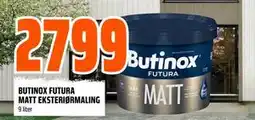 Obs Bygg BUTINOX FUTURA MATT EKSTERIØRMALING tilbud