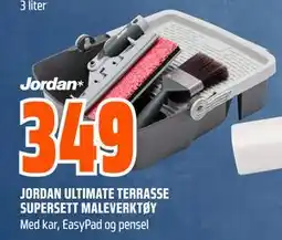Obs Bygg JORDAN ULTIMATE TERRASSE SUPERSETT MALEVERKTØY tilbud