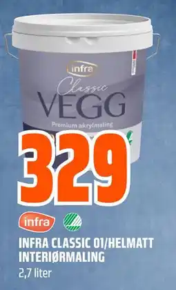 Obs Bygg INFRA CLASSIC 01/HELMATT INTERIØRMALING tilbud