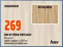 Obs Bygg HAV BY PERGO VINYLGULV tilbud