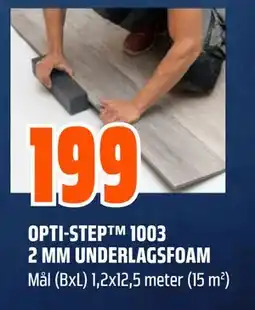 Obs Bygg OPTI-STEP 1003 2 MM UNDERLAGSFOAM tilbud